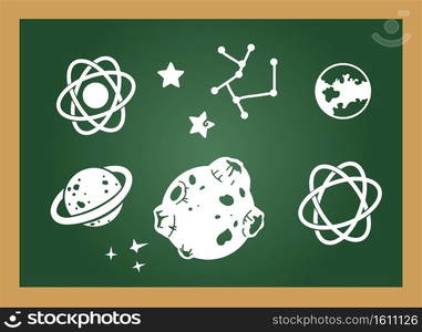 Illustration of isolated education blackboard