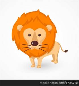 illustration of isolated lion vector
