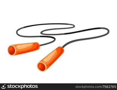 Illustration of jump rope. Fitness sport cartoon icon.. Illustration of jump rope.