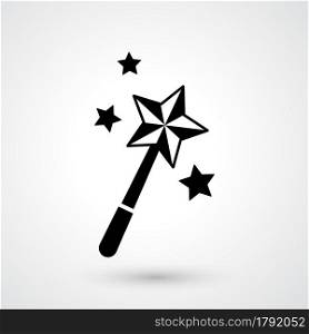 illustration of magic wand icon vector