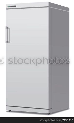 illustration of modern closed fridge. modern closed fridge