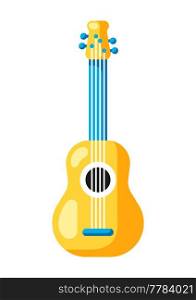 Illustration of musical guitar. Music party or festival creative image.. Illustration of musical guitar. Music party creative image.