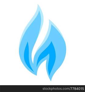 Illustration of natural gas flame. Industrial and business stylized image.. Illustration of natural gas flame. Industrial and business image.