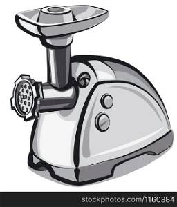 illustration of new modern meat grinder. modern meat grinder