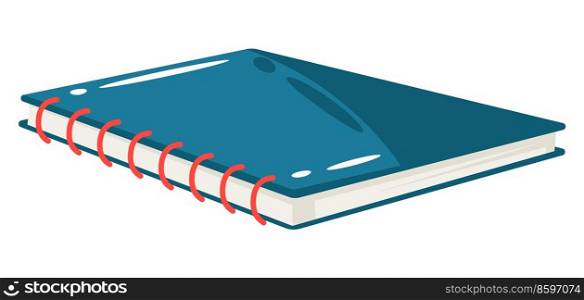 Illustration of notebook. School item. Education colorful image for design.. Illustration of notebook. School item. Education image for design.