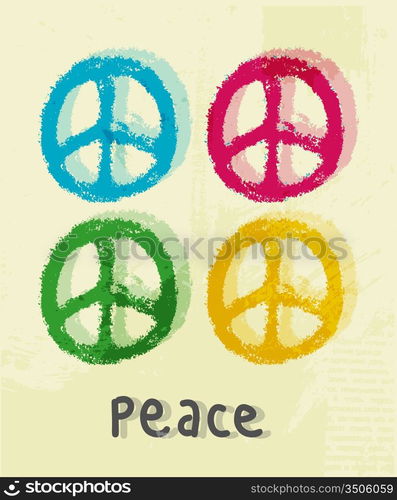 illustration of peace sign