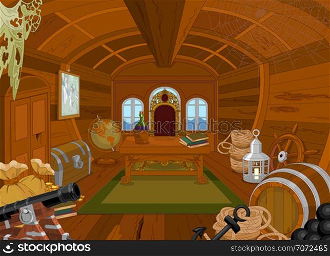 Illustration of Pirate Cabin