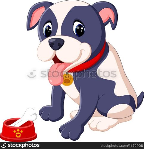 illustration of Pit Bull Dog
