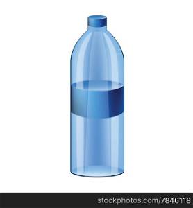 Illustration of realistic water bottle