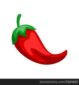 Illustration of red chili pepper. Mexican traditional seasoning.. Illustration of red chili pepper.