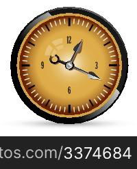 illustration of retro watch on white background