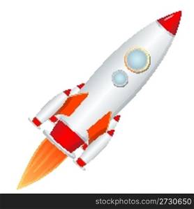 illustration of rocket launcher on isolated background