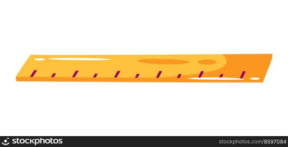 Illustration of ruler. School item. Education colorful image for design.. Illustration of ruler. School item. Education image for design.