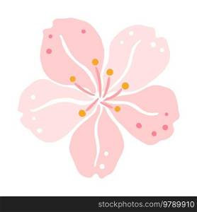 Illustration of sakura flower. Beautiful decorative plant. Natural image.. Illustration of sakura flower. Beautiful decorative plant.