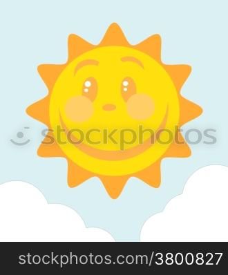 Illustration Of Smiling Sun