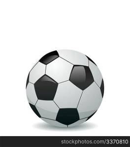 Illustration of soccer ball isolated on white background - vector