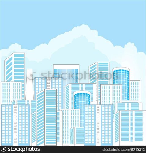 Illustration of the big city