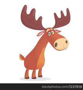 Illustration of the mighty and beautiful forest moose