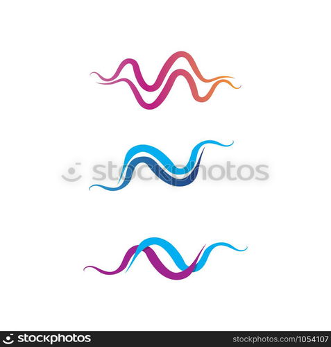 illustration of the sound wave icon vector icon template logo