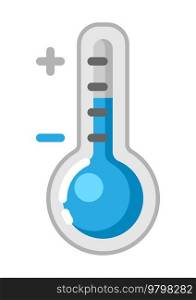 Illustration of thermometer. Icon or image for medicine, science and business.. Illustration of thermometer. Icon or image for medicine and science.