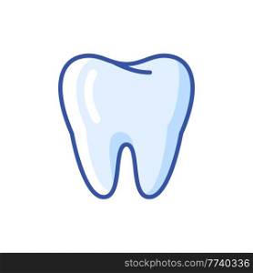Illustration of tooth. Dentistry and health care icon. Stomatology and medical item.. Illustration of tooth. Dentistry and health care icon. Stomatology medical item.