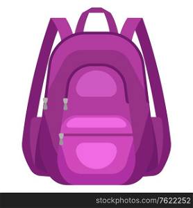 Illustration of travel textile backpack. Icon or image for tourism and shops.. Illustration of travel textile backpack.