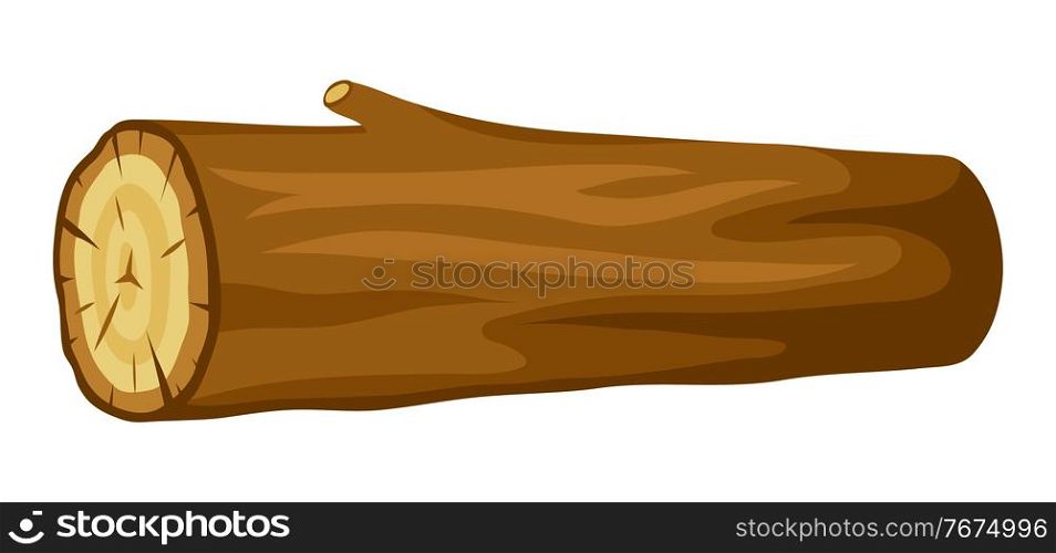 Illustration of tree log. Adversting icon or image for forestry and lumber industry.. Illustration of tree log. Adversting image for forestry and lumber industry.