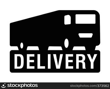 illustration of truck delivery service logo. delivery service logo