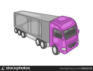 Illustration of truck. Icon of transportation. Business or industrial image. Transport item.. Illustration of truck. Icon of transportation. Business or industrial image.