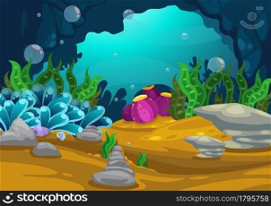 Illustration of under the sea background vector