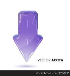 illustration of vector arrow on white background