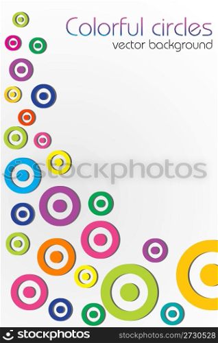 illustration of vector background with circular pattern
