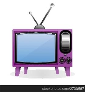 illustration of vector television on an isolated background