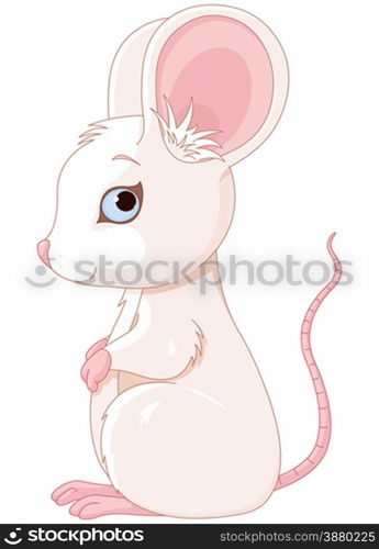 Illustration of very cute mouse