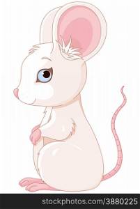 Illustration of very cute mouse