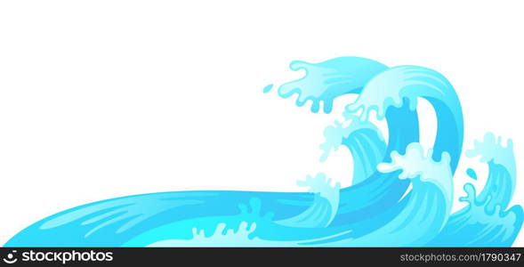 illustration of water wave vector