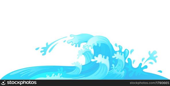illustration of water wave vector