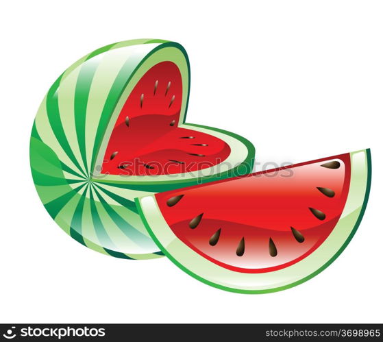 Illustration of watermelons