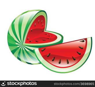 Illustration of watermelons