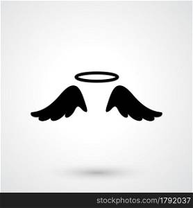 illustration of wings icon vector