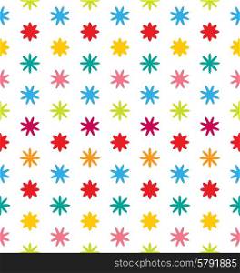 Illustration Seamless Floral Texture with Multicolored Flowers, Beautiful Pattern for Fabric - Vector