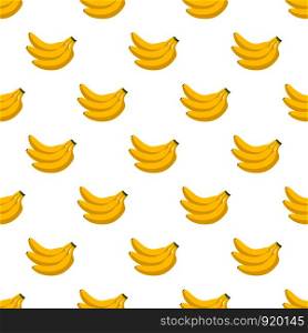 Illustration Seamless pattern Flat Banana isolated on white background , fruit patterns texture fabric , wallpaper minimal style , Raw materials fresh fruits , vector