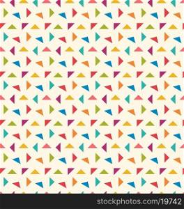 Illustration Seamless Pattern with Colorful Geometric Objects - Vector