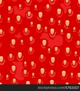 Illustration Seamless Texture of Strawberry, Sweet Background - Vector