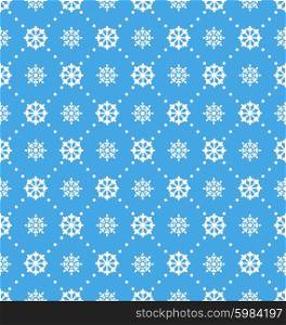 Illustration Seamless Wallpaper with Beautiful Snowflakes, Winter Background - Vector