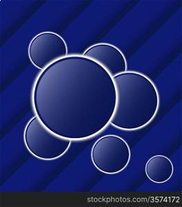 Illustration set abstract balls as speech bubbles - vector