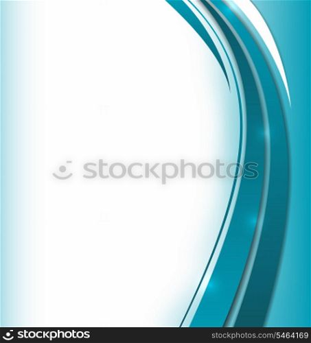 Illustration shiny blue background, trendy colorful card - vector