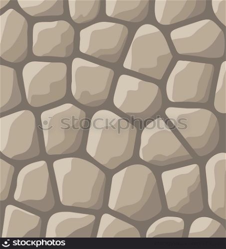 Illustration texture of stones in brown colors - vector