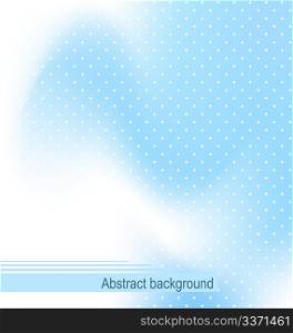 Illustration the blue abstract techno cover design background - vector
