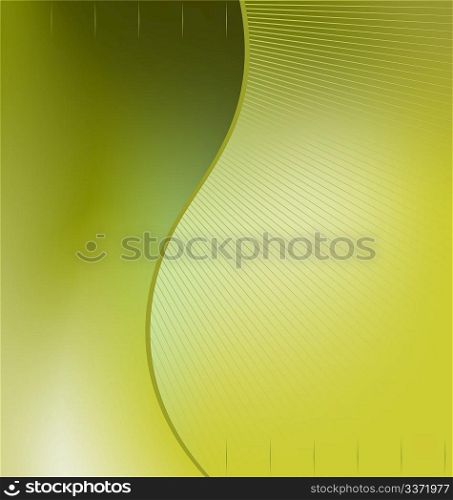 Illustration the green abstract background for design business card and invitation company style - vector